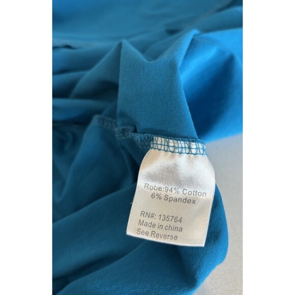 Brobe Womens Teal Blue Surgery Recovery Robe Soft Size L - Picture 5 of 6